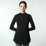 Double Layered Sleeves /Long T-shirt - Black