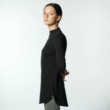 Double Layered Sleeves /Long T-shirt - Black