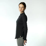 Double Layered Sleeves /Short T-shirt - Black