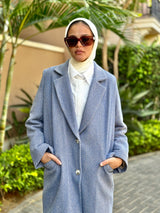 Formal Tweed Blazer - Blue