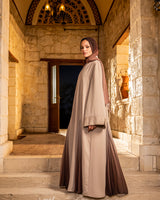 Gradient Abaya - Beige