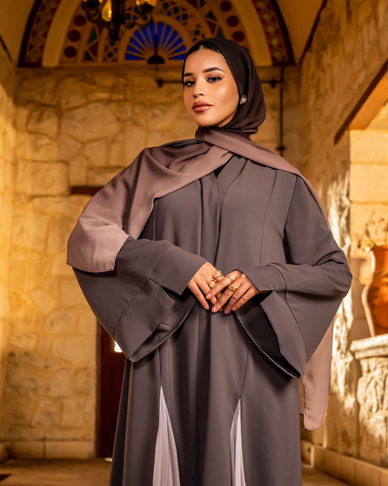 Gradient Abaya - Grey