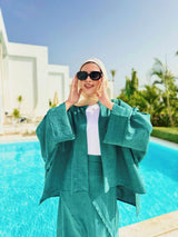 Linen Kimono-Teal