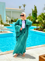 Linen Kimono-Teal