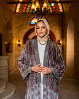 Mix Prints Velvet Kaftan - Multicolored