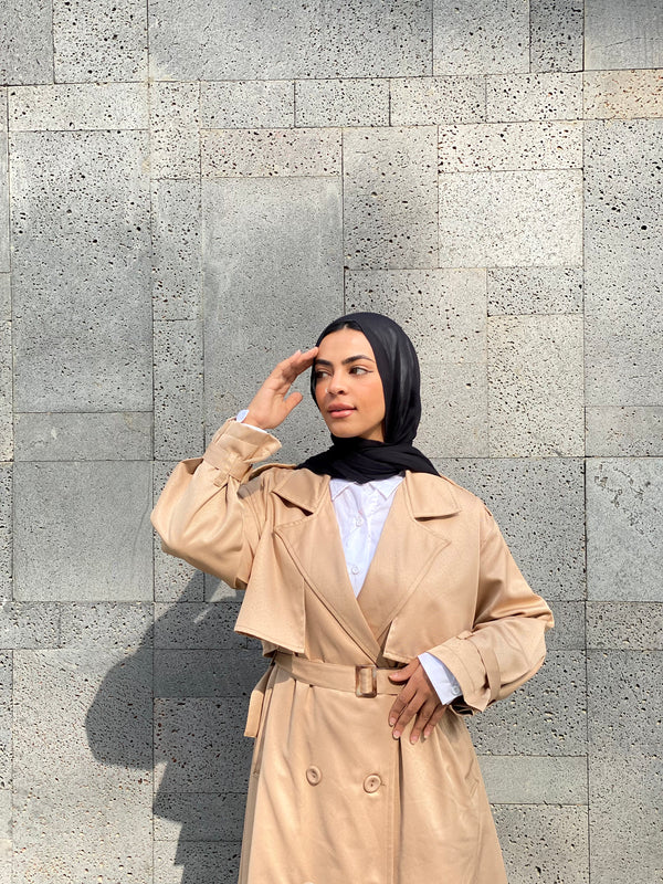 Trench sale coat hijab