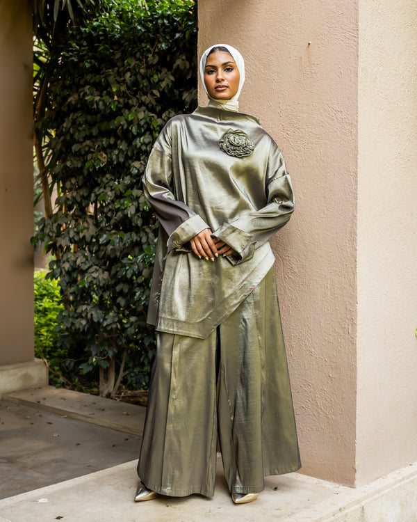 Taffeta Pants - Olive