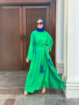 Arabic Embroidered Kaftan-Green